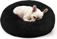 Hoewina Dog & Cat Bed for Indoor Cats - Black / 20.0"L x 20.0"W x 8.0"Th