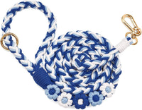 5FT Braided Cotton Rope Leash for Small, Medium and Large Dogs - Sea Wave