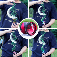C130 YoYo Professional Responsive Yo yo Bearing for Kids Beginner - Black Red Yoyo - image 4