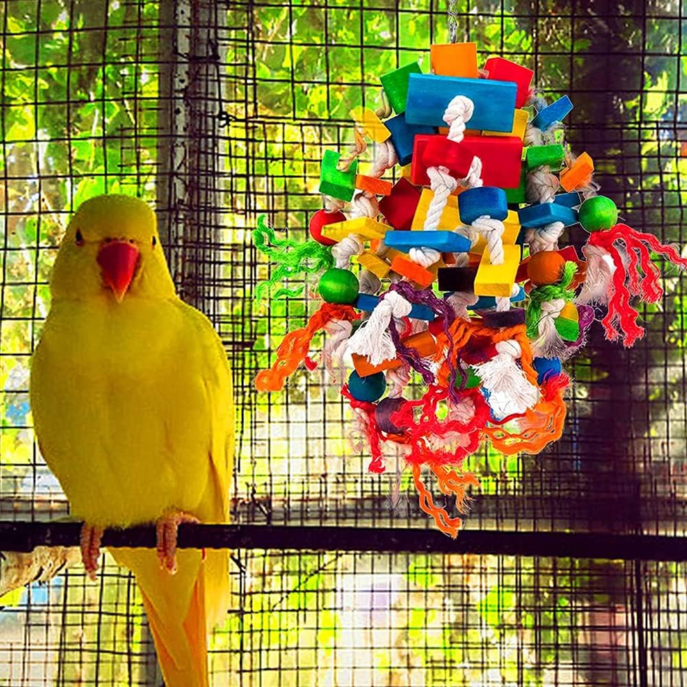 YUEPET 4 Pack Bird Shredder Toys, Foraging Toy for Birds – Essentials for Birds - image 2