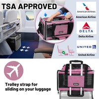 Cat Carrier Top-Expandable 18x11x11 - Pink - image 3