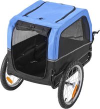 VEVOR Dog Bike Trailer, Supports up to 66 lbs - Blue/Black - image 4