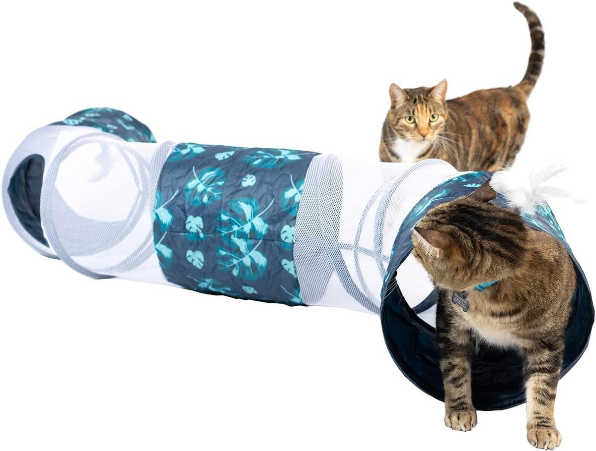 PetFusion KittyCurve Cat Tunnel, 62x10x10”