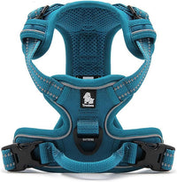 TRUE LOVE Truelove Adjustable No-Pull Dog Harness Reflective Pup Vest Harnesses Comfortable Control Brilliant Colors TLH5651(Blue,M)