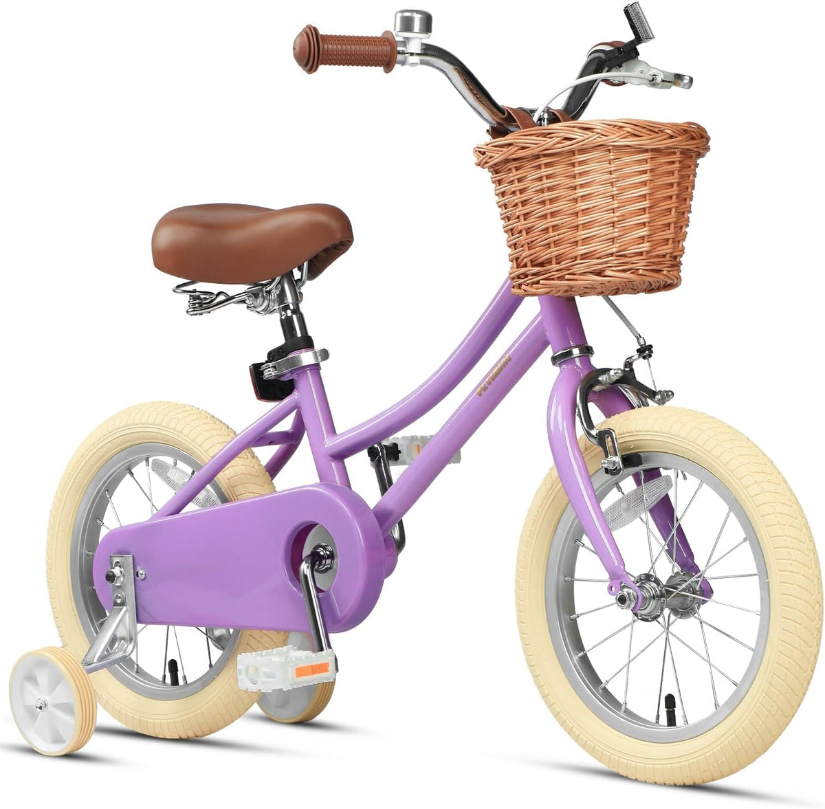 Petimini 12 14 16 18 20 Inch Kids Toddler Bike for Boys Girls – Fun for Kids & Family - Purple / 14 Inch