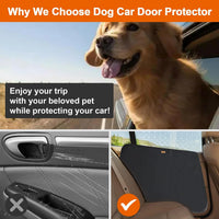 Car Door Covers 2Pack, Door Protector from Dog Scratching Black – Essentials for Dogs - image 3