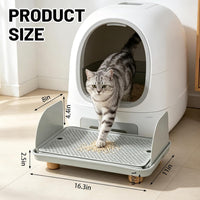 Adjustable Litter Box Step, Cat Ramp for Litter Box, 2 Steps - Light Grey / 1 step - image 2
