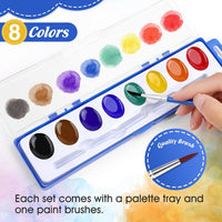 FUMILE Watercolor Paint Set Bulk - 8 color 60pack - image 2