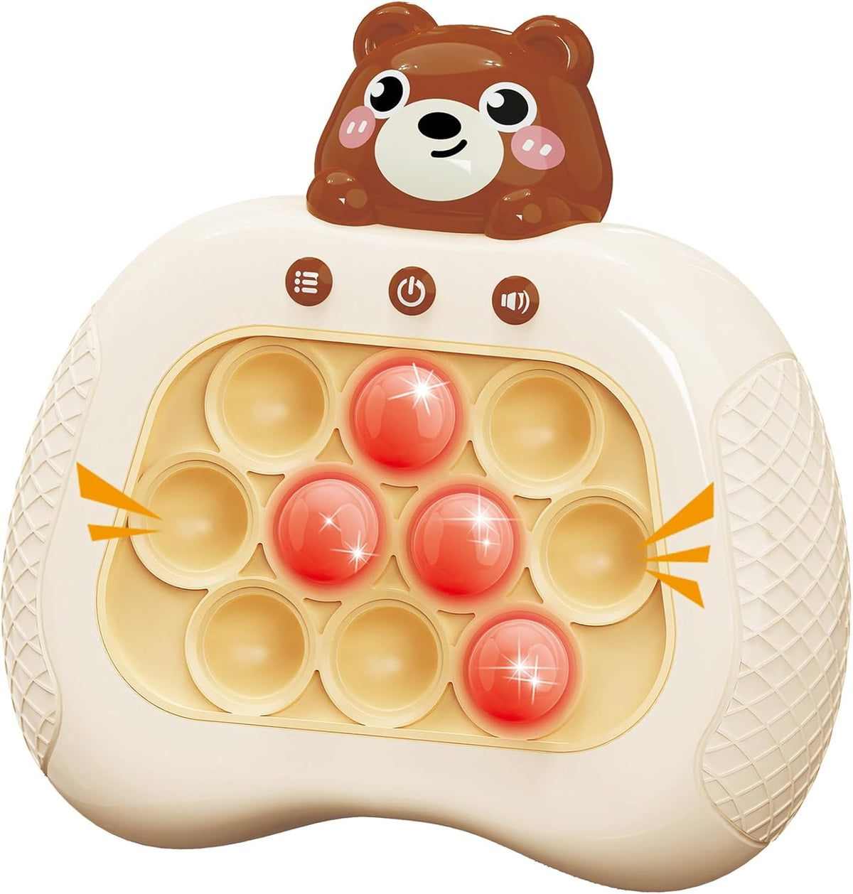 Pop Game, Light Up Fidget Toy for Kids & Adults - Cute Grizzly Bear