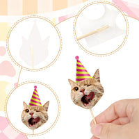 Adecortalk fall cupcake toppers, 48 glitter pumpkin, leaf and turkey picks in 8 designs - view 33