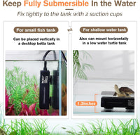hygger Mini Fish Tank Submersible Heater 50W for 5-10 Gallons Small - 50 Watt - image 3