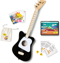 Loog Mini Acoustic kids Guitar for Beginners 3-strings Ages 3+ - Black
