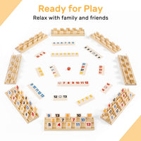 Rummy Cube 6 Player Edition with 6 Wooden Racks/Trays - 8 Players - image 2