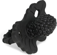 RaZbaby RaZberry Silicone Baby Teether Toy - Black / 1 Count (Pack of 1)