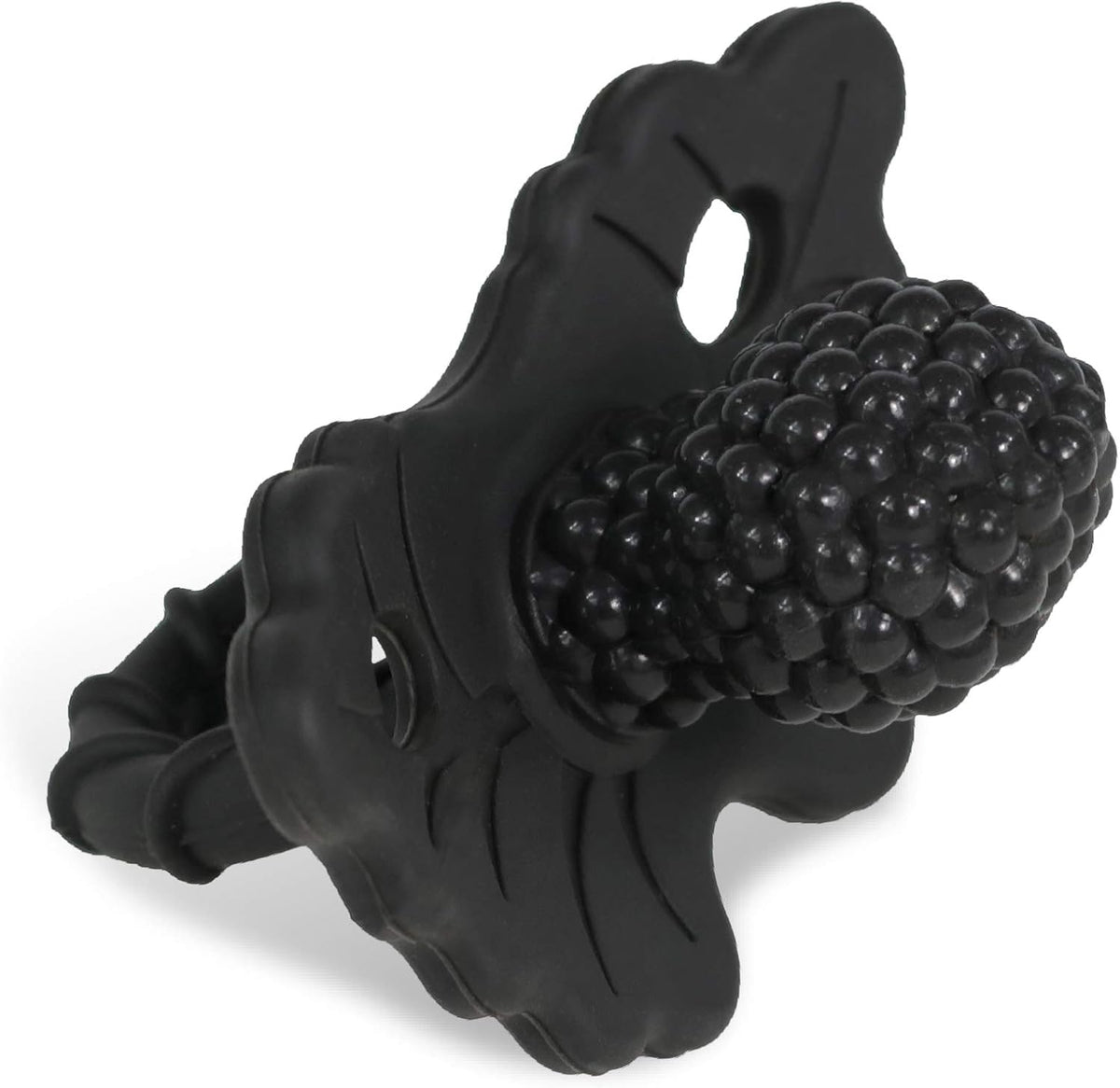 RaZbaby RaZberry Silicone Baby Teether Toy - Black / 1 Count (Pack of 1)