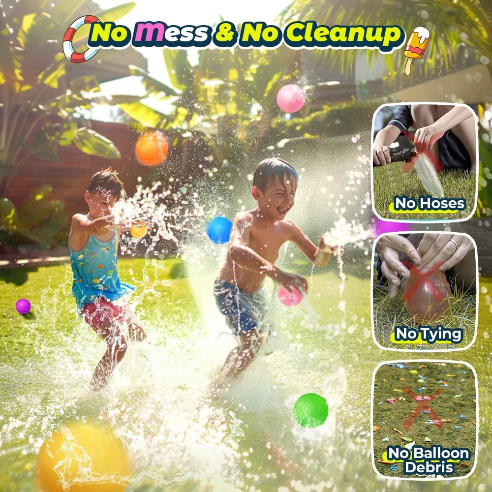 12Pcs Reusable Water Balloons - 6 PCS - image 2