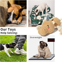Tug of War Dog Toy, Crinkle Dog Toys for Large Dog - Uni-Hippo - image 3