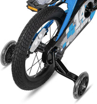 JOYSTAR Pluto 12-20" Kids Bike with Light Up Training Wheels – Fun for Kids & Family - Blue / 14 Inch with Flash Training Wheels - image 3