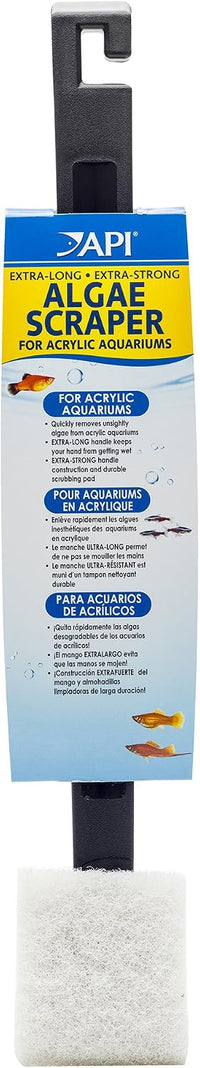 API Algae Scraper for Glass Aquariums 1-Count Container – Essentials for Fish - Scraper (Pack of 1) / Green