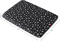 Waterproof Dog Bed Covers Replacement Lovely Grey Star Print - Black Star / 44 x 54 x 6 inch - image 3