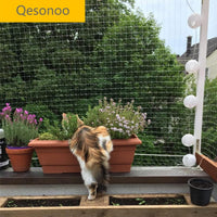 Cat Balcony Net Cat Anti-Fall Fence Net Dog Fence Nets Transparent - 10 x 26 ft - image 4