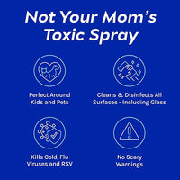 CleanBoss Botanical Disinfectant - 24 oz (Pack of 2) - Multi-Surface Cleaner - Kills 99.9% of Germs + Cold & Flu Viruses - Fresh Thyme Scent - No Rinse on Food Contact Surfaces - Pet Friendly