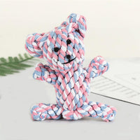 Dog Toys Puppy Teething Chew Toys 3 PCS - pink and white bear