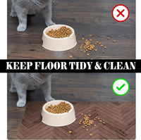 Dog Food Mats for Floors Absorbent, Pet Cat Food Mat - S(12"×20") / 01-Brown - image 2