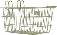 Retrospec Apollo-Lite Lift-Off Bike Basket - Detachable Steel Handlebar Basket with Carrying Handle for Commuting, Shopping & Beach Trips - 14.5in x 9.5in Weather-Resistant Biking Gear