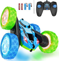 Hamdol Remote Control Car for Kids - Blue&green / Glow (Headlights & Wheel Lights)