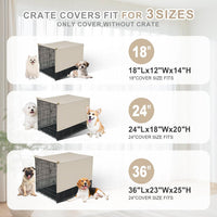 Explore Land Breathable Dog Crate Cover - 36"L x 23"W x 25"H / Tan - image 3