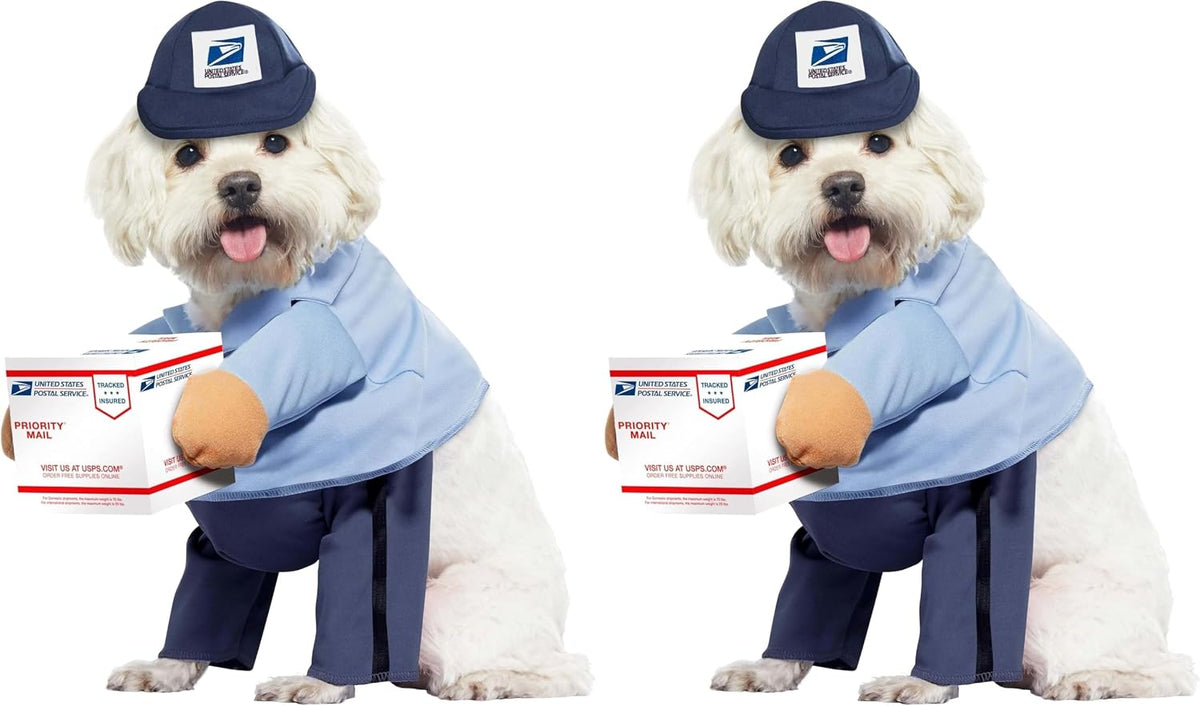 California Costumes Dog Mail Carrier Costume USPS Medium – Essentials for Dogs - Large (Pack of 2)