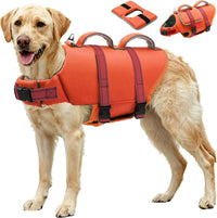 EMUST Dog Life Vest for Swimming - Large / New Orange