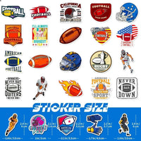 100PCS Vintage Christmas Stickers - Football - image 2