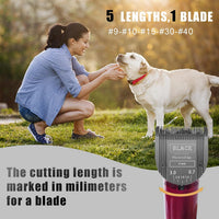 3Pack 5 in 1 Blades Dog Grooming Blade Compatible with Wahl Bravura - BLACK/3PC - image 4