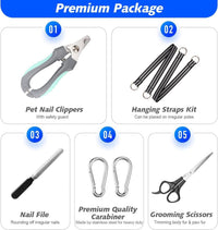 Ateson Pet Grooming Hammock - XL for X-Large Dogs 80LB / Blue - image 4