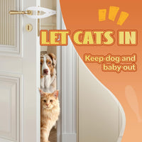 TGIOW Cat Door Latch, Cat Door Stopper Keep Open 2.5-6", White - 1pcs-white - image 2