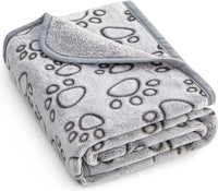 Stuffed Premium Soft Dog Blanket Washable - Grey / M(32x40")