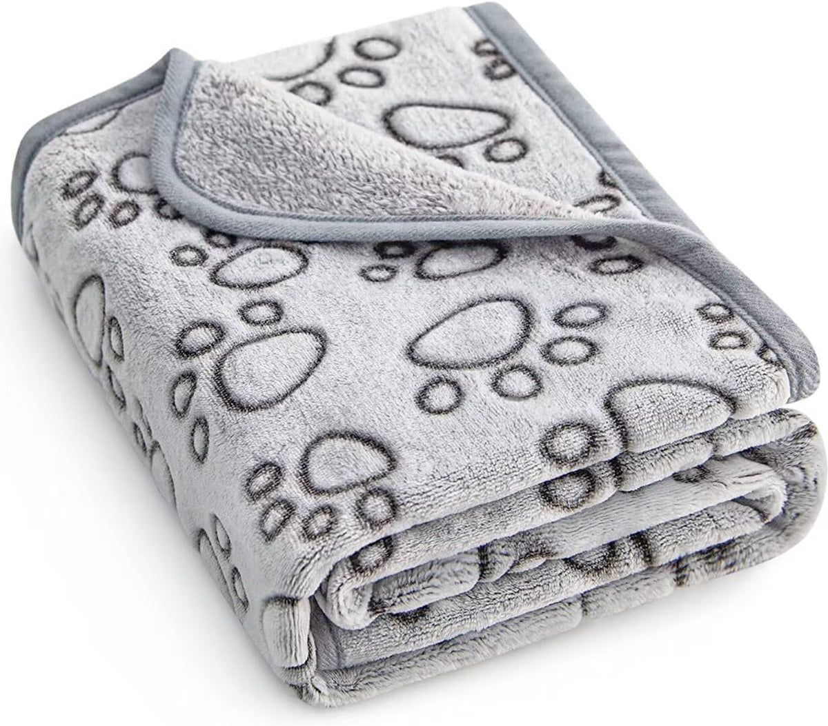 Stuffed Premium Soft Dog Blanket Washable - Grey / M(32x40")