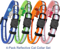 Yizepet Cat Collars with Bells, Breakaway Kitten Collar - blue - image 2