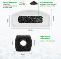 12 Pack Replacement Filters for D60 100oz/3L Automatic Pet Fountain - For 67oz D30 - image 3