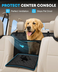 Kohree Dog Car Seat Cover for Back Seat Hard Bottom - Upgraded Reinforced PP Broads, Heavy Duty 900D Oxford Fabric, Nonslip Anti-Scratch Pet Car Seat Cover Dogs Extender Hammock for Car Truck SUV