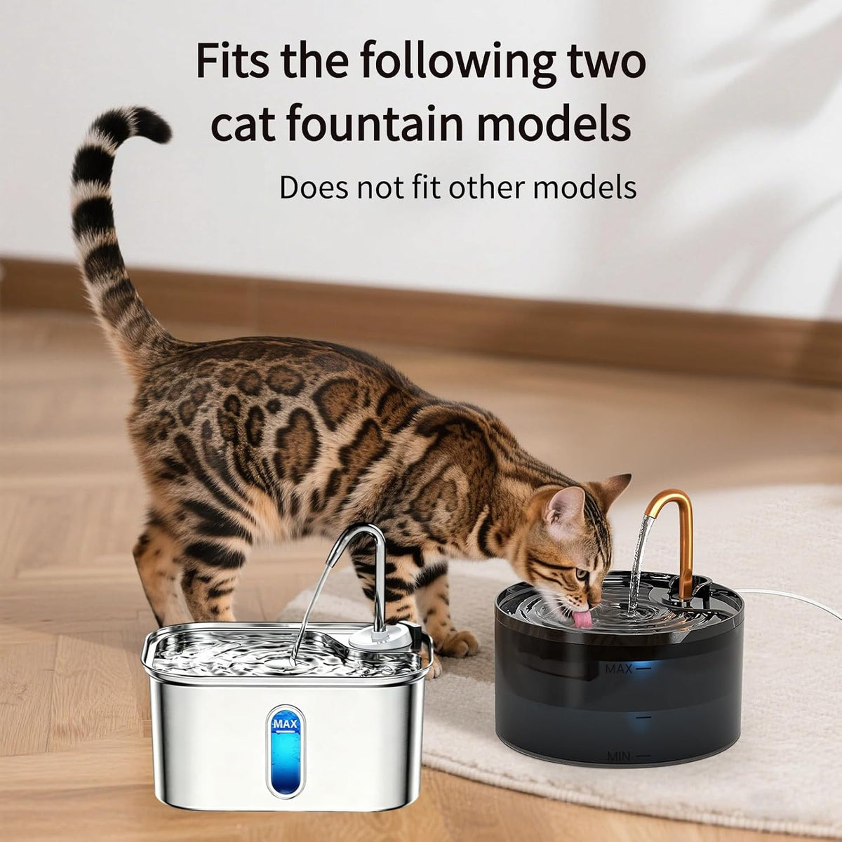 Cat Fountain Filter Replacement, for Item Model Number:S003 - 24 Filters+ 24 Sponges - image 2
