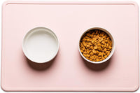 Remy+Roo Silicone Dog Food Mat for Pet Bowls - Peony