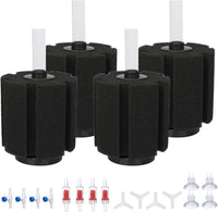ALEGI 4 Pcs Large Aquarium Sponge Filter for 40-80 Gal Betta Fish Tank – Essentials for Fish - X-Large For 40-80 Gal 4 Pcs
