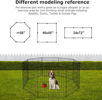 BestPet Metal Wire Playpen, 30 Inch Tall Black