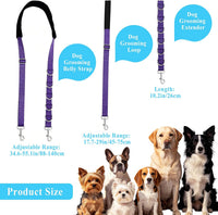 Dog Grooming Belly Strap Belly Band & Loop 3 Sets Adjustable Dogs - purple - image 2