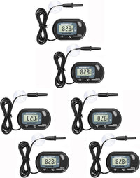 AQUANEAT 2 Pack Aquarium Thermometer, Fish Tank Thermometer - 2.3" (L) x 1.5" (W) (Pack of 3)