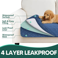 PAWFINITY Waterproof Dog Blanket for Couch - Blue / 68x82 Inch (Pack of 1) - image 4