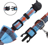 Faleela Breakaway Cat Collar with Bells - Blue bow+bandana - image 3